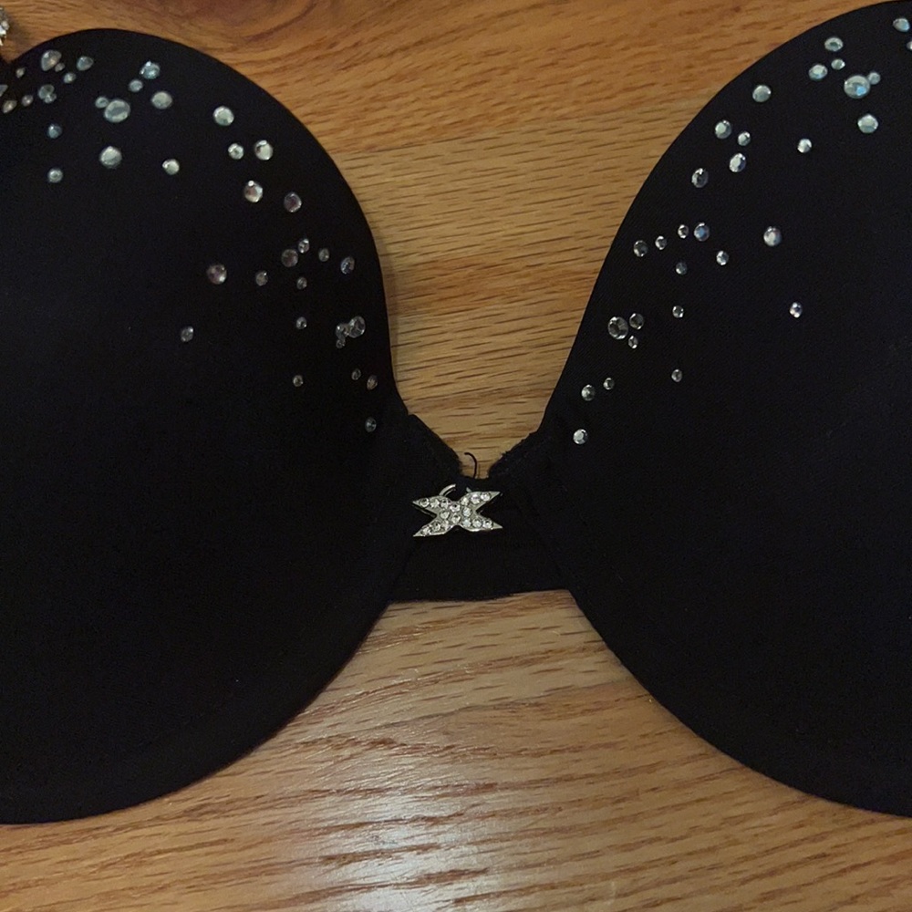 Rhinestone strap bra. Like new - Picture 2 of 5